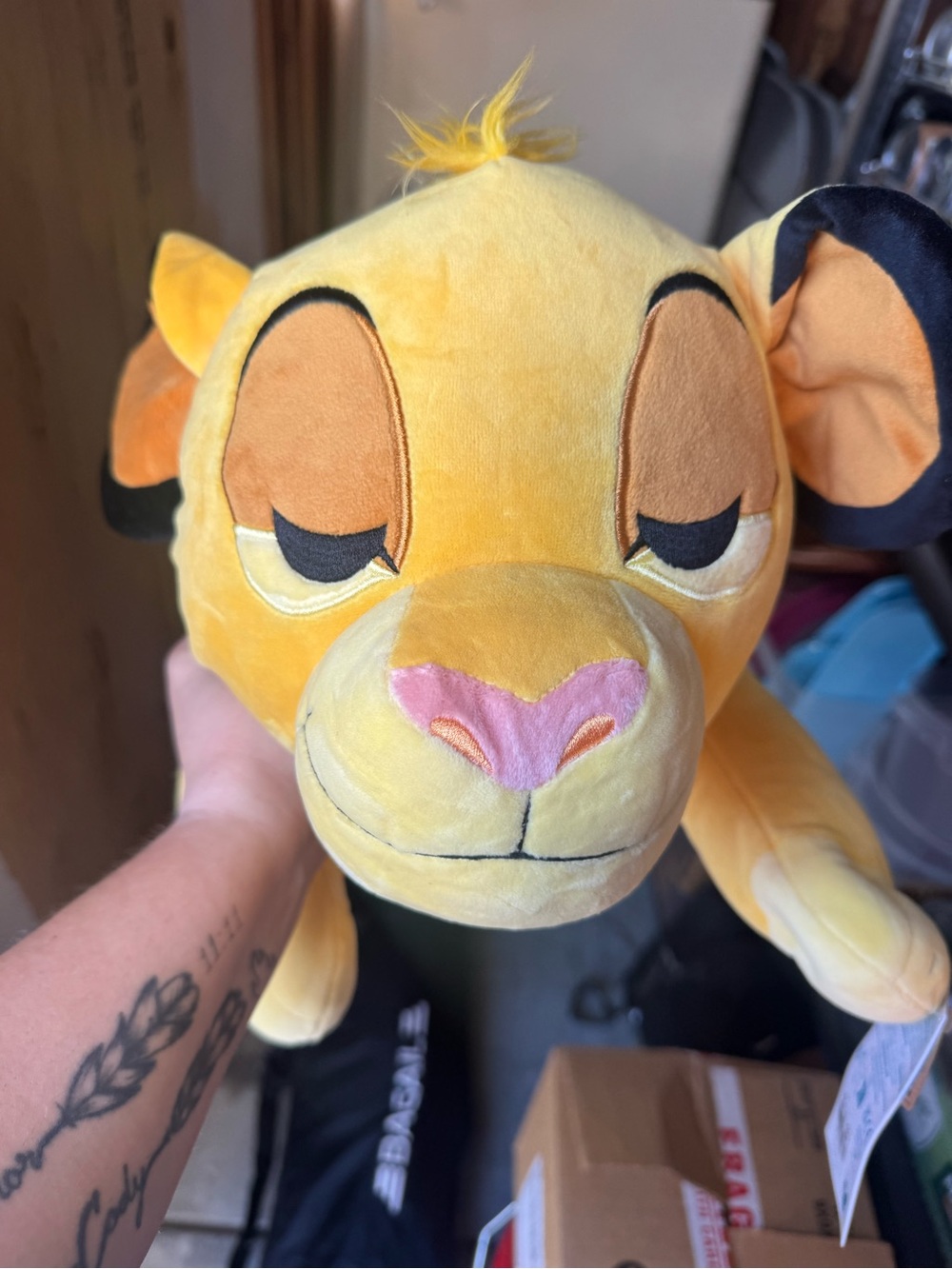 Disney Yellow Simba Plush Cuddleez